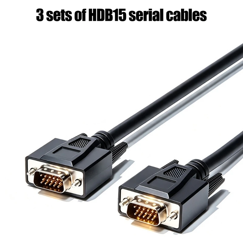 HDB15 Data Cable with Tinned Conductors and Black PVC Outer Covering Shielding HX5E