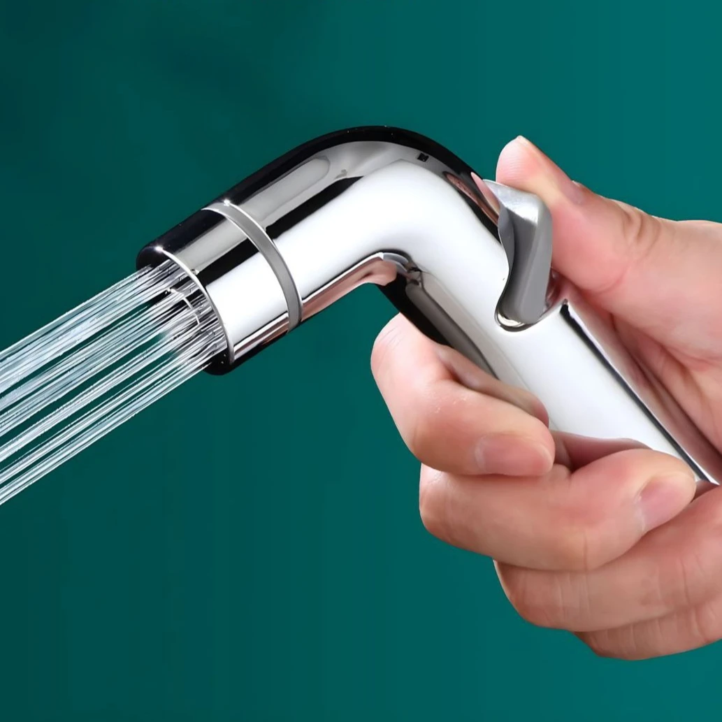 

Ручной распылитель для унитаза и биде Shattaf, регулируемый распылитель для душа, хромированный пластик, АБС-пластик, аксессуары для ванной комнаты, включение/выключение