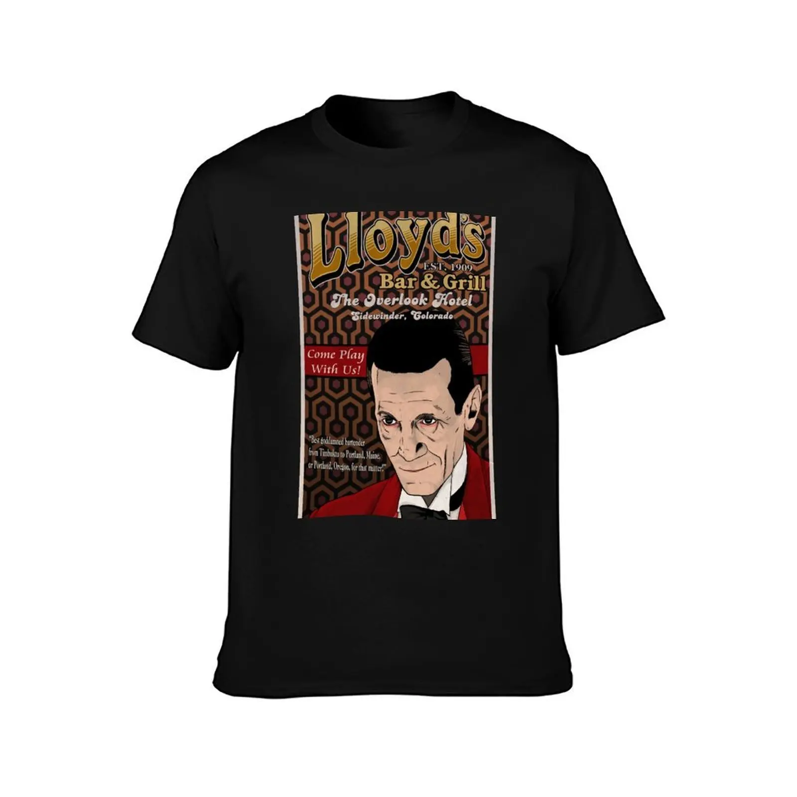 Lloyd's Bar and Grill T-Shirt, Summer Casual Cotton Tee, Oversized Streetwear Tops, Vintage Graphic Print, Unisex Men Women