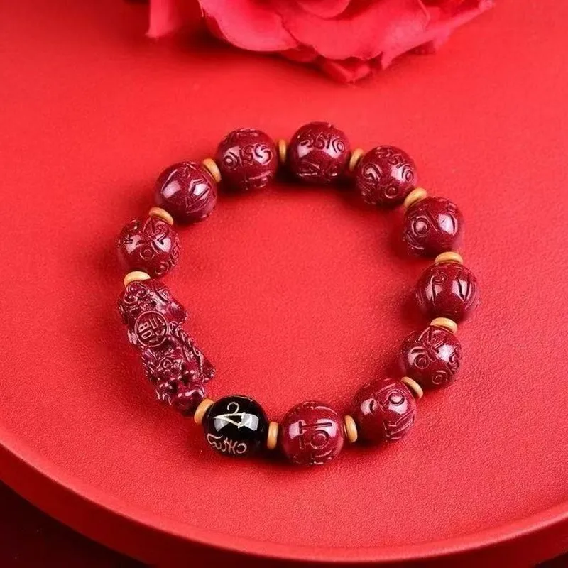 , Purple Gold, Six-Character Mantra Bracelet Men