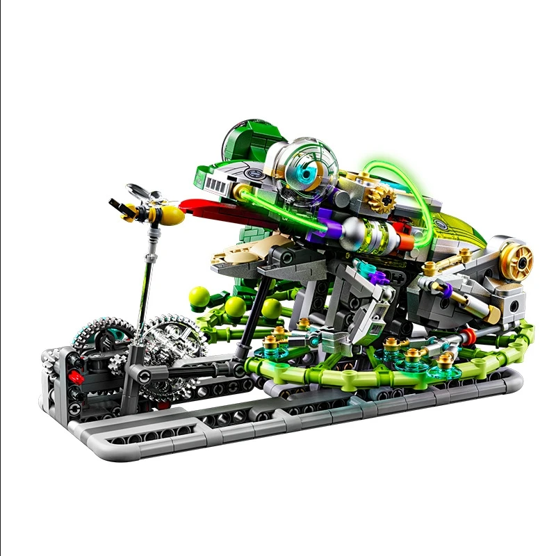 

Domestic Building Blocks 13058 Semi Mechanical Frog Bionic Animal Compatible Building Blocks Cross border Boys' Toy