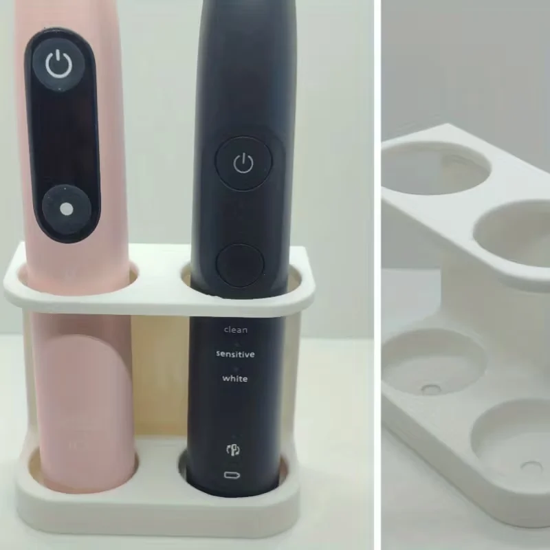 1pc White Electric Toothbrush Holder And Charging Base For Oule Bio&Philips Sonicare Bathroom Toothbrush Toiletries Organizer