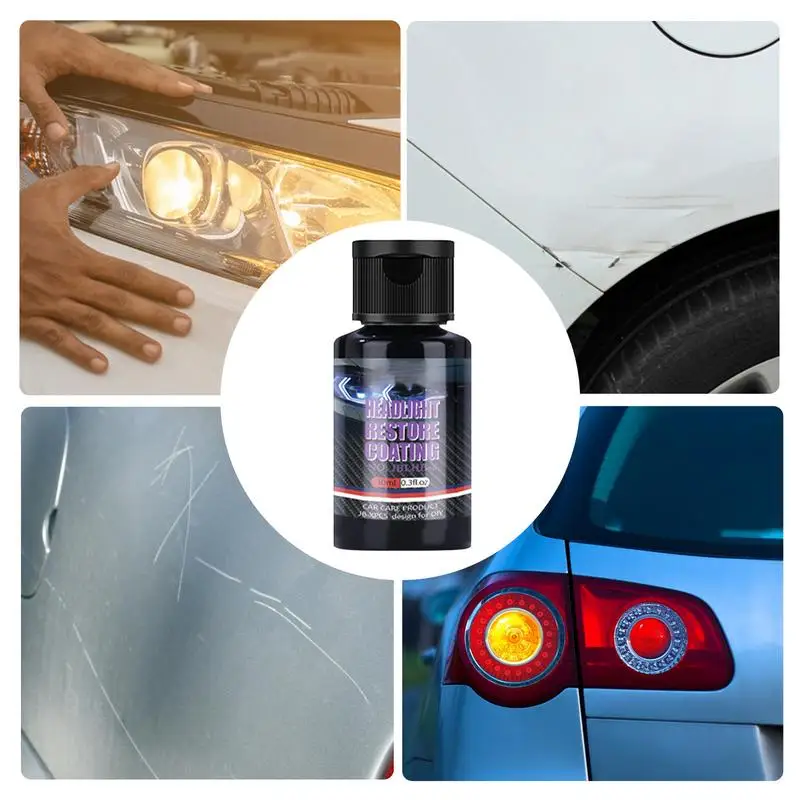 Headlight Polish Shiny Car Stuff UV Protection Headlight Restorer Kit Headlamp Cleaning Restores Brightness Kit