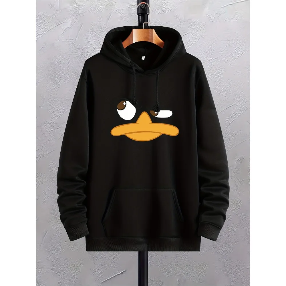 

Cartoon Duck Print Hoodies for Men and Women Graphic Hoodie with Kangaroo Pocket Comfy Loose Trendy Drawstring Hooded Pullover