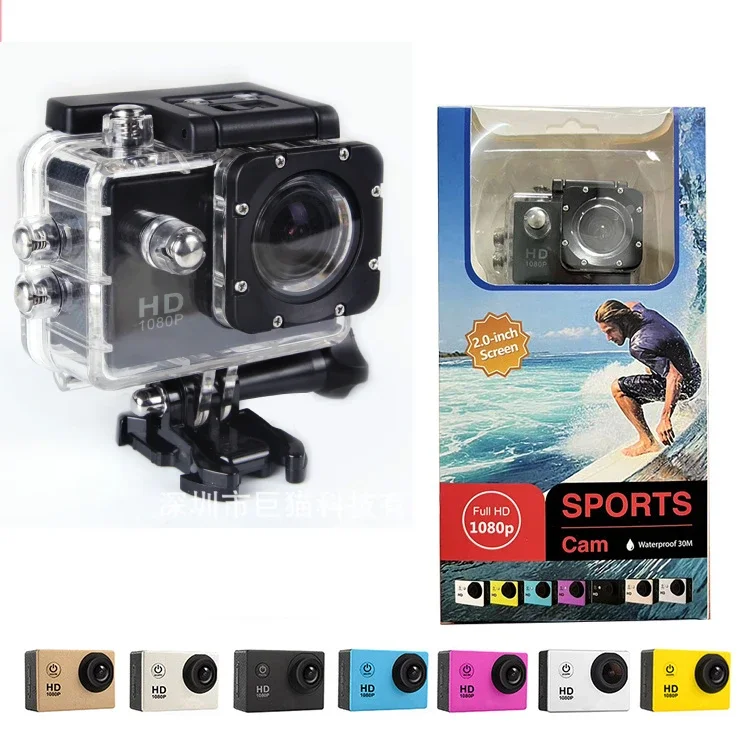 Listo para enviar 4K 30FPS ultra HD DV 30m impermeable 1080P cámara deportiva era vídeo ca meras mini wifi digital portátil go pro vino ra