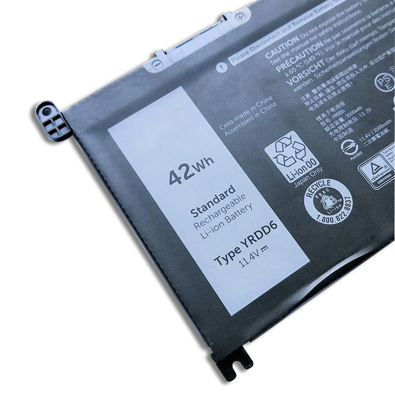 Imagem -03 - Ugb Nova Bateria Yrdd6 para Dell Inspiron 3582 3593 5480 54915593 Latitude 3310 2-em1 Vostro 3491 5481 5581 5490 5590 0vm732