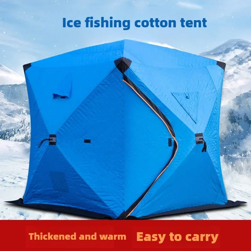 

Winter Fishing House Cotton Thickened Winter Tent Snow Fishing Tent Snow Fishing House Manufacturer Warm Cold And Snow-proof