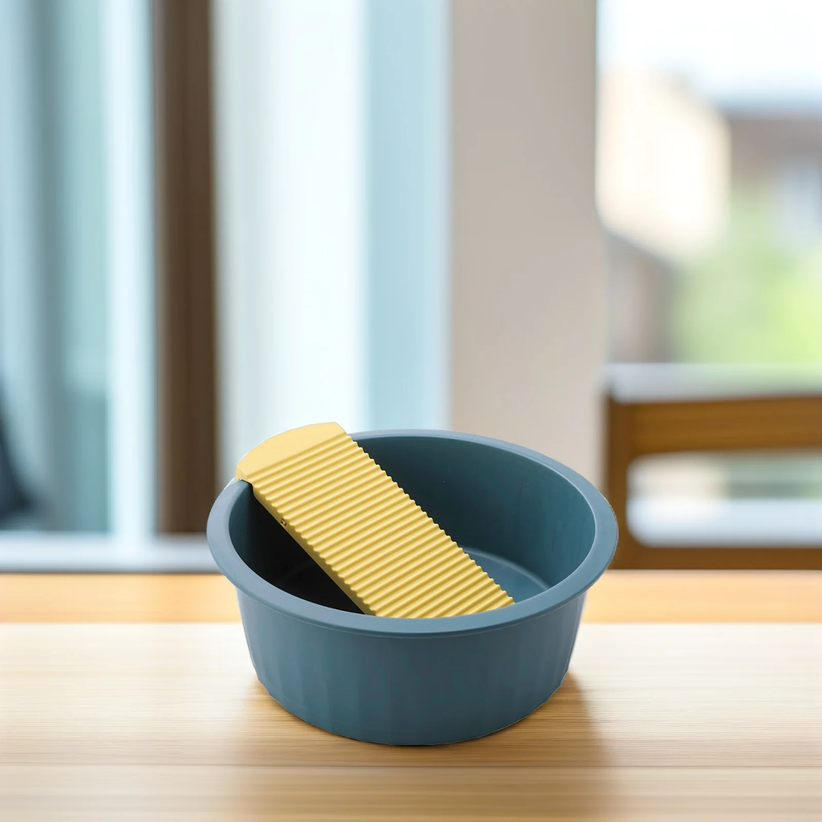 

Wash Board Thickened Laundry Bucket Blue Hand Wash Clothes Non Newborn Clothes Basin Washboard Slip Tub Student Dormitory