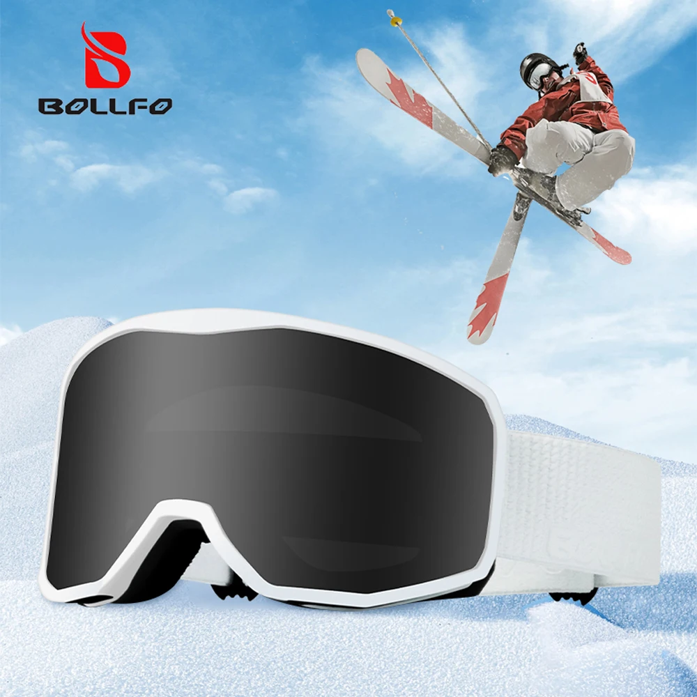 

Лыжные очки BOLLFO OTG поверх очков, очки для сноуборда для мужчин и женщин, защита от ультрафиолета, противотуманные очки для катания на лыжах, антипарры