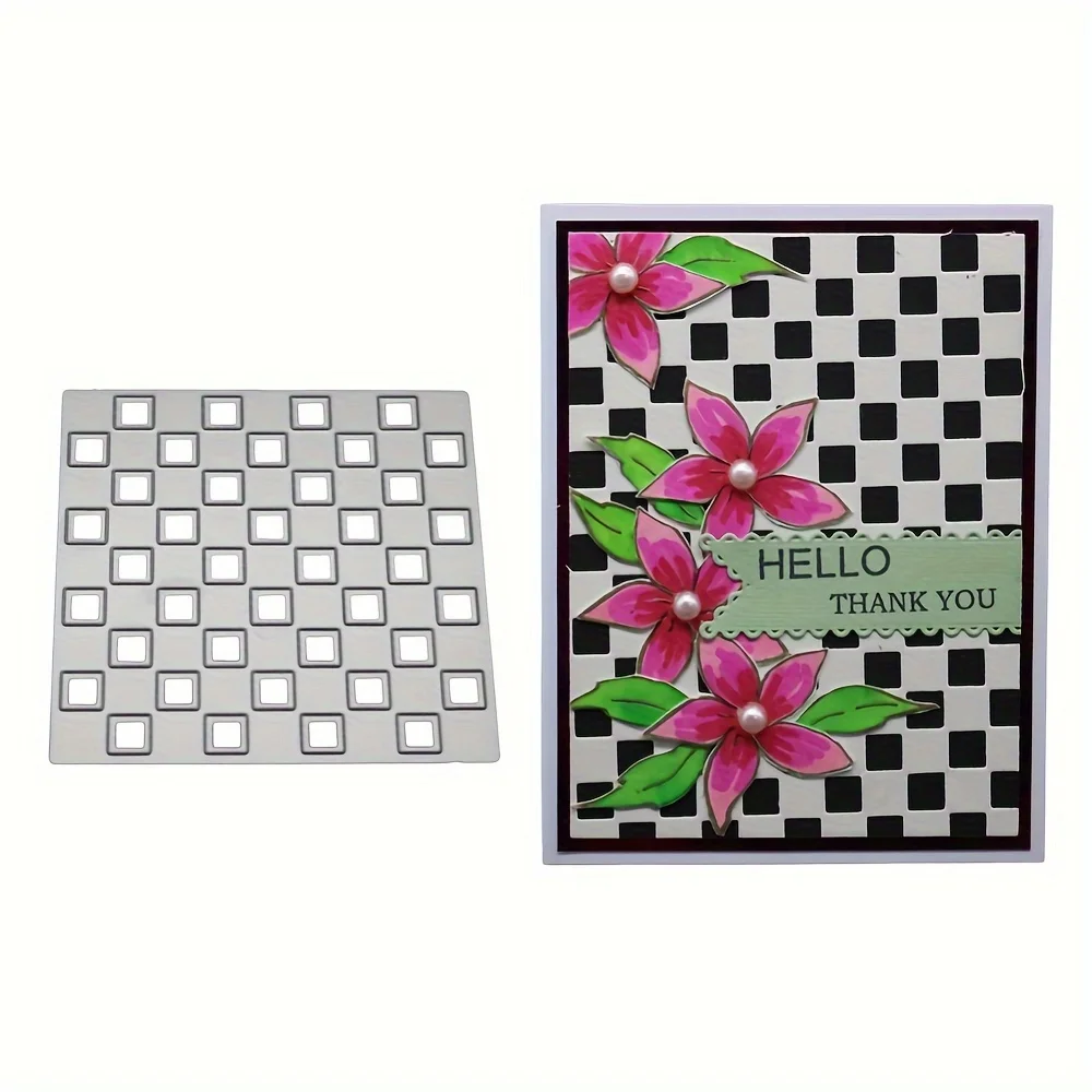 Square background Lattice Metal Cutting Dies Stencils for DIY Scrapbooking/photo Album stamps Decorative Embossing cuts