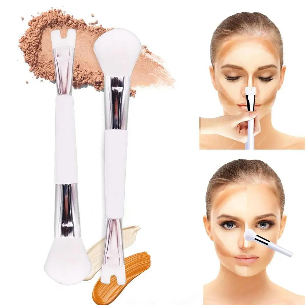 Makeup Brush for Skin Types Nose Contouring Brush Dual-end U-shaped Nose Brush Precision Contour Makeup Tool Sculpting for Nose