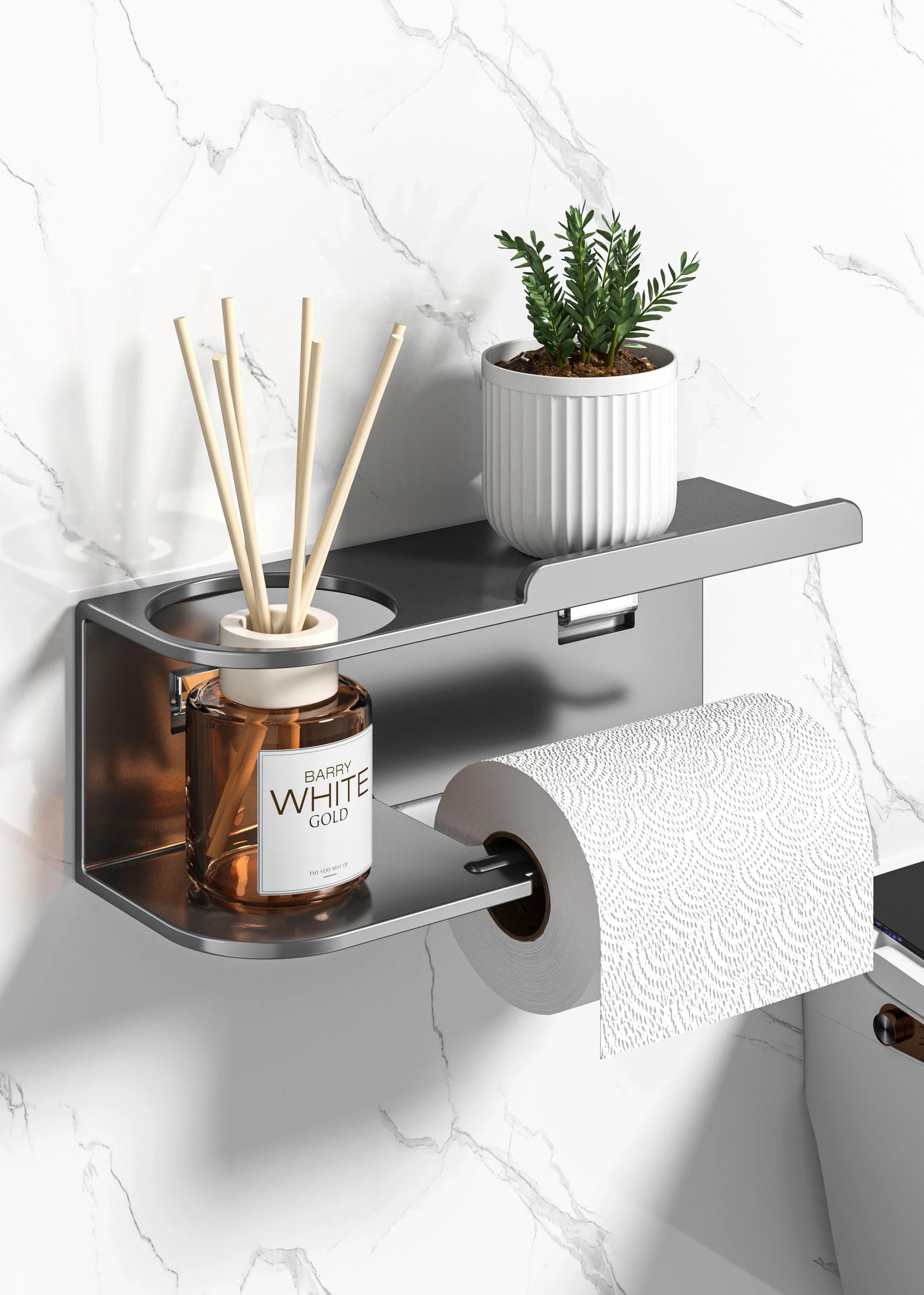 

Настенный диспенсер для рулонов салфеток для ванной комнаты, держатель для рулона туалетной бумаги, вешалка для салфеток, держатель для туалетной бумаги с полкой