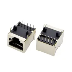 10pcs NEW RJ48 Network Connector 10P10C With Shielding Socket 10 Core Copper Shell Female Jack PCB Special Purpose Special Sale