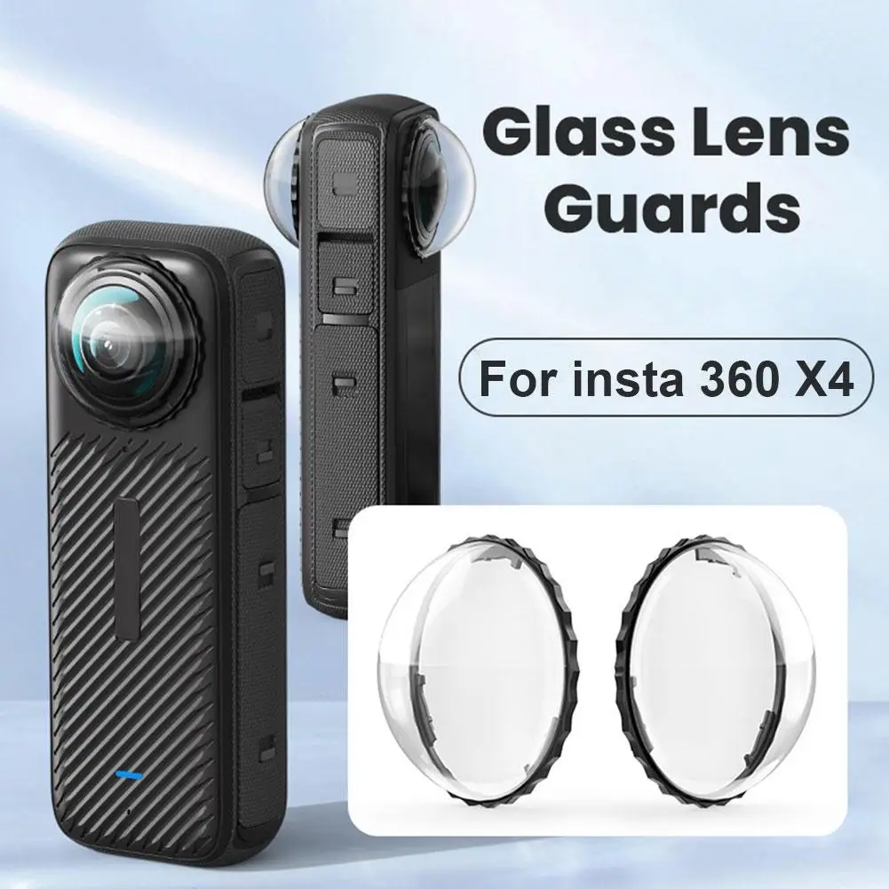 Glass Lens Guard for Insta360 X4 Action camera Accessories Rotating Lens Glass Protector Cover