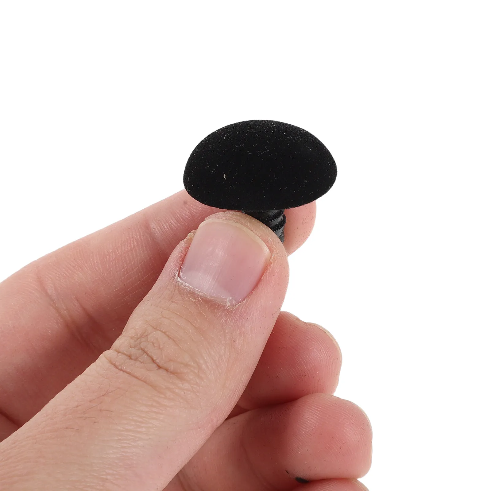 40 Stück schwarze ovale Sicherheitsnasen aus Kunststoff, simulierte Einsätze für handgefertigte Häkeltiere, Bastelbedarf, ovale Spielzeugnasen zum Selbermachen