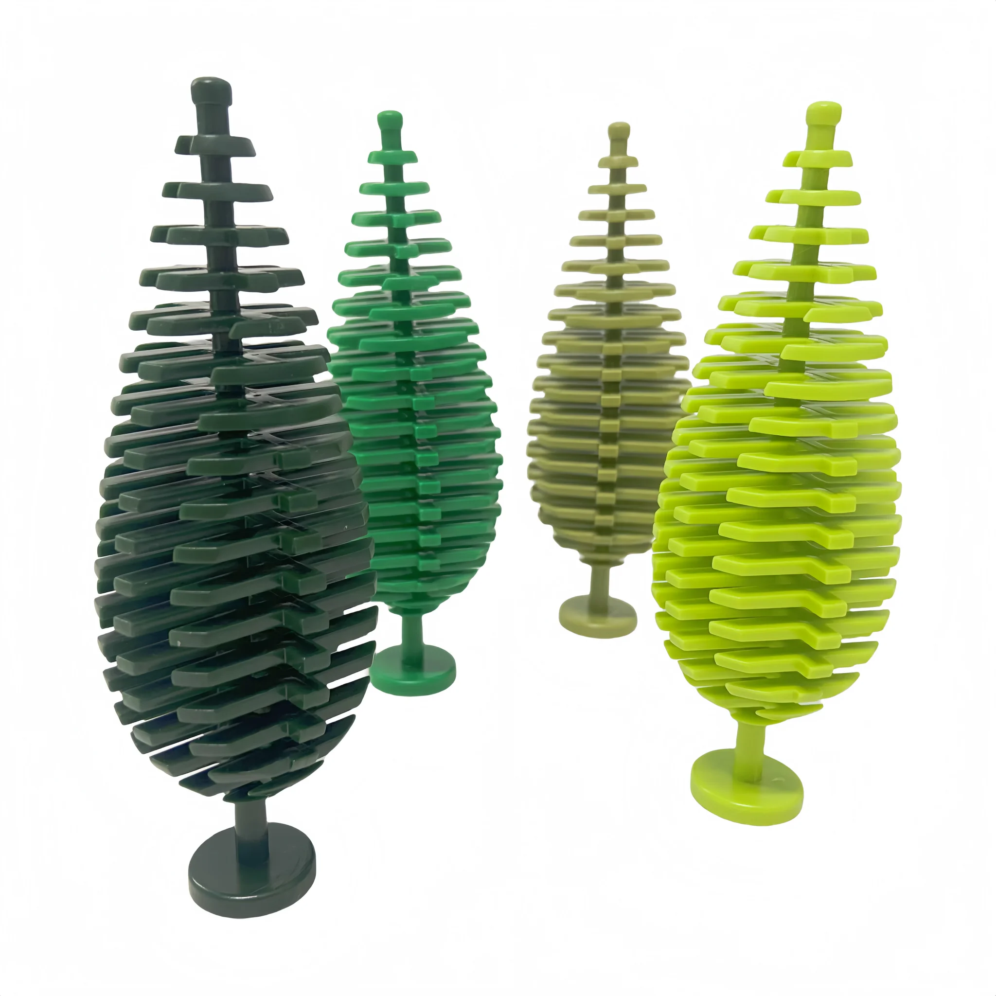 

Большие сосны, 2 шт., набор строительных блоков, игрушки «сделай сам», аксессуары для архитектурного пейзажа, растения, лесные сцены, декоративные блоки