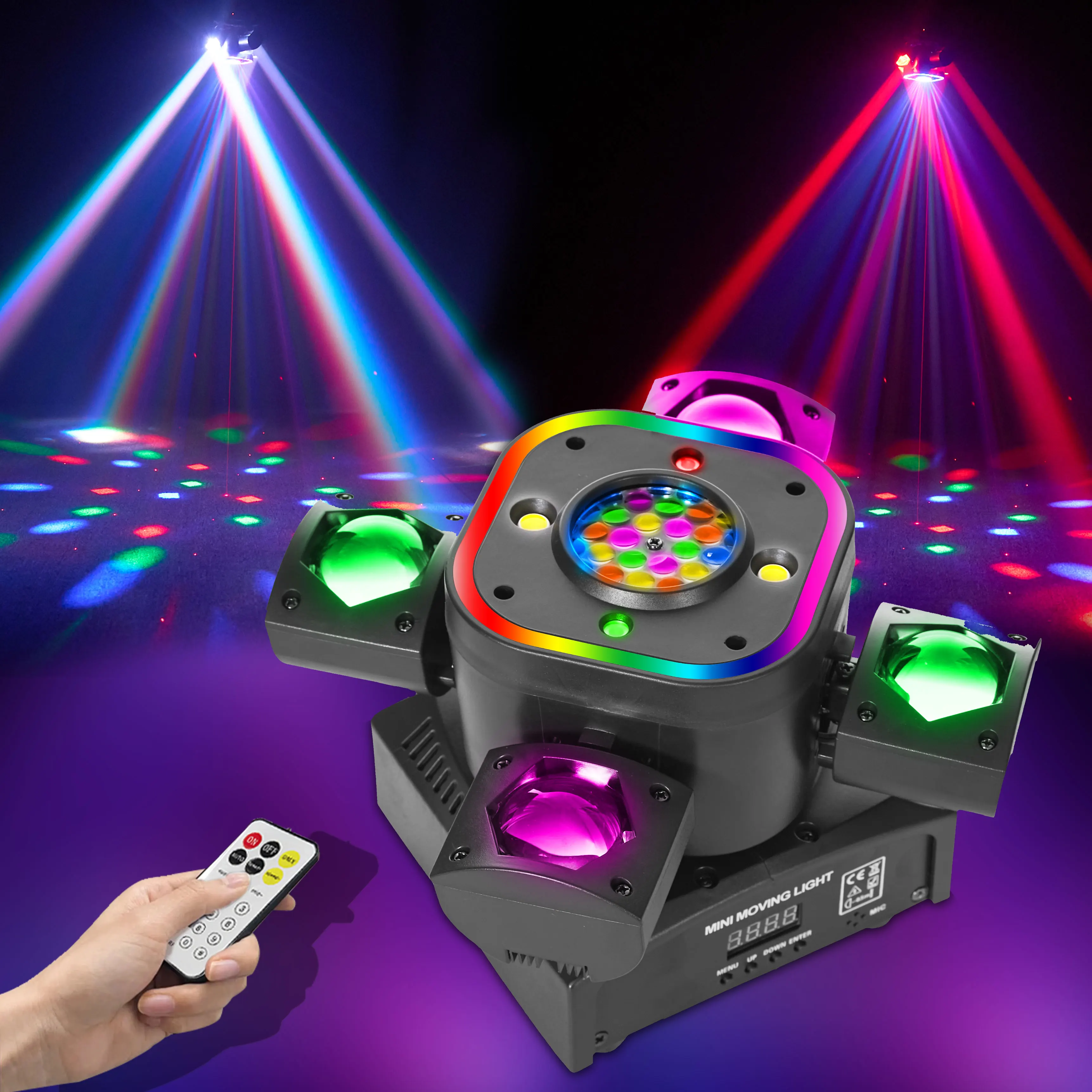 

Disco Party Lights with Sound Control DJ Indoor Laser Projector DMX Lighting Dynamic Dance Club and Holiday 2025 Newest