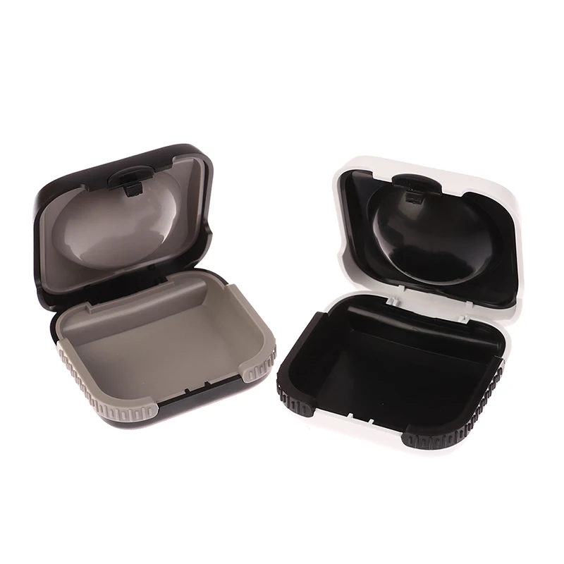 

Hearing Aid Storage Box Case Plastic Silicone Hearing Aid Protective Organizer for Sound Amplifier BTE Hearing Aid Accessories