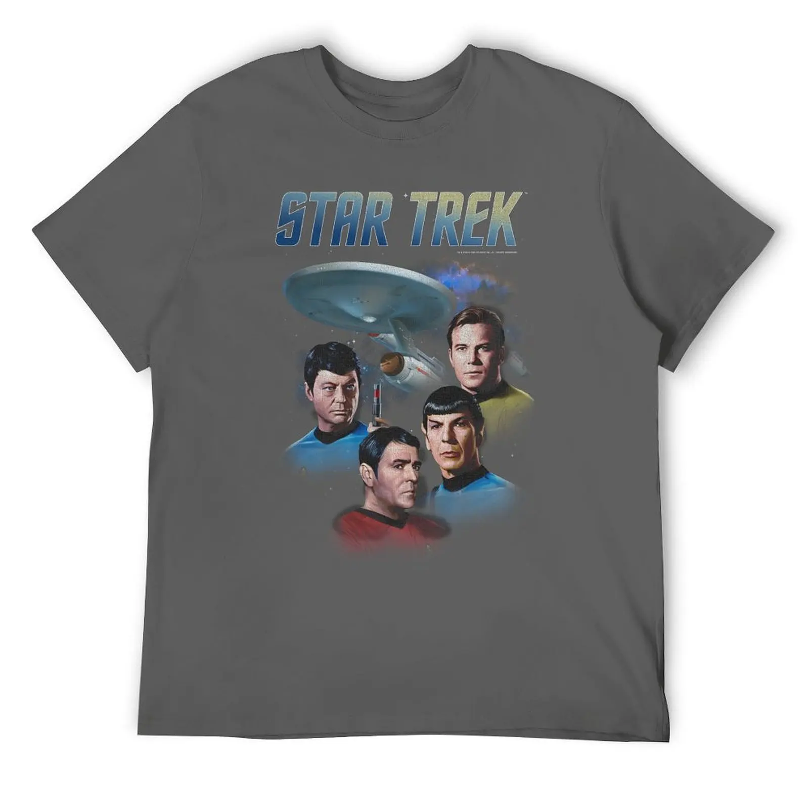 Star Trek The Original Series Vintage Enterprise Poster Unisex T-Shirt Sci-Fi Grafik Lässiges Kurzarm-Oberteil Männer Frauen Fan-Geschenk – Detail 5