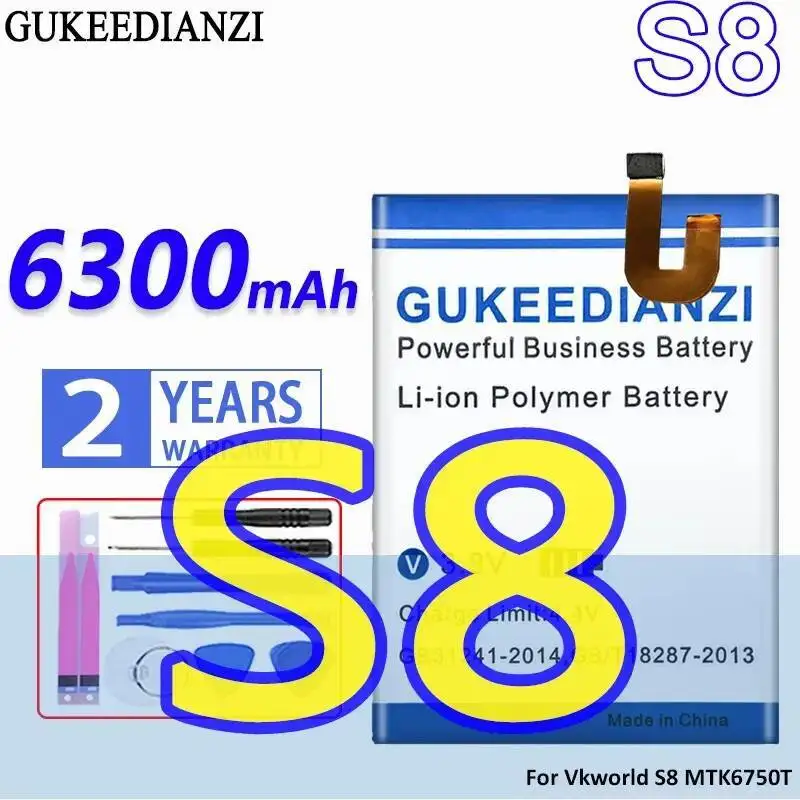 قسط استبدال بطارية الهاتف المحمول مستقرة 6300Mah ل Vkworld S8 MTK6750T #1