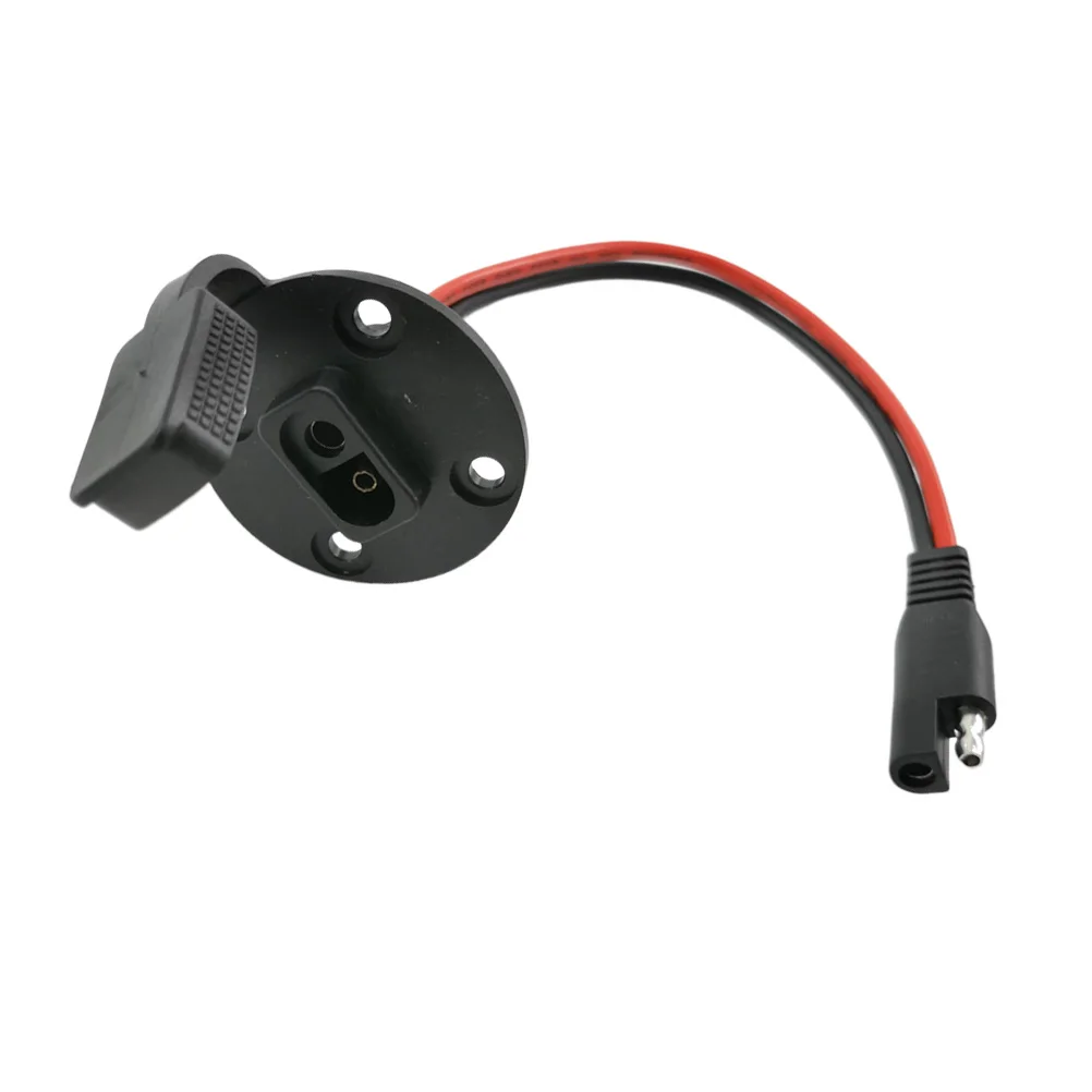

Waterproof Cover Extension Cable SAE Connectors Solar Panel Power Wire Motorcycle Circuit Chassis Durable Rubber Cold
