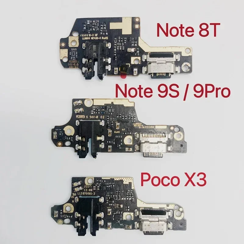 Pop USB Charger Charging Port For Xiaomi Poco X3 / Redmi Note 8T 9S 9 Pro Dock Connector Microphone Board Flex Cable