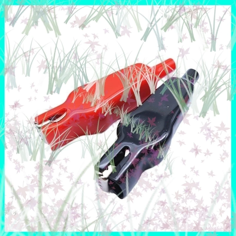 1/2/5 مجموعة 20A مغمد التمساح كليب موصلات الاختبار الكهربائية كابل التمساح مزدوجة نهاية التمساح الصرصور سلك توصيل معزز E3