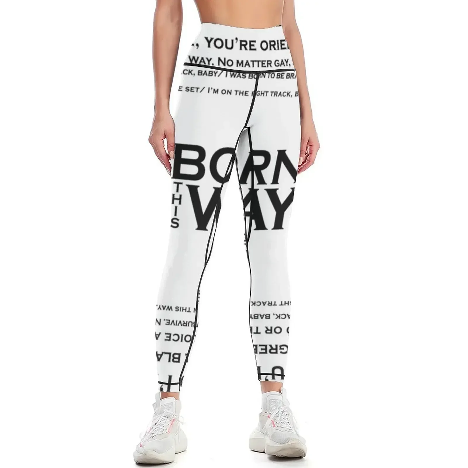 

Born This Way Leggings legings for fitness active wear for girls gym clothing Womens Leggings