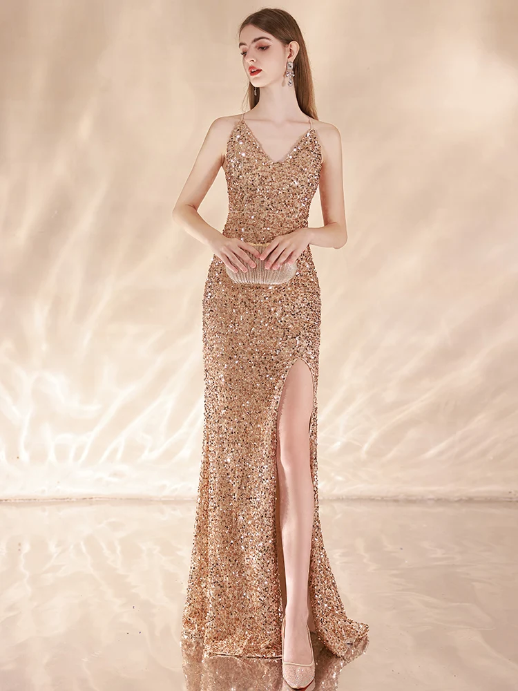

Mermaid Elegant Gown Long Evening Dresses for Day and Night Party Women's Dress Wedding Robe Formal Luxury Suitable Request Prom