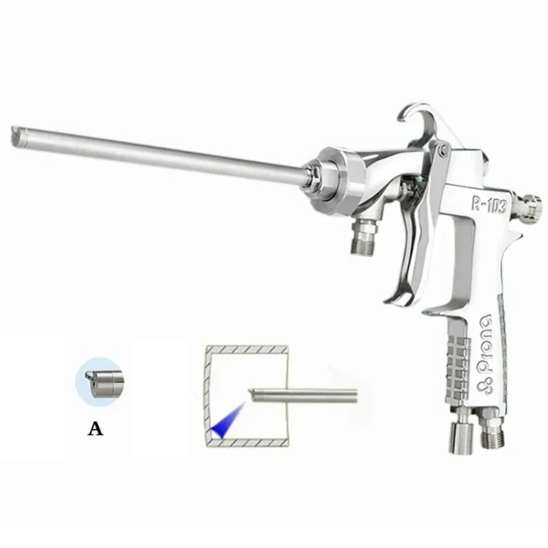

【2026】Professional Slim Inner Wall Paint Spray Pneumatic Tool Air Painting Sprayers Pistol R-0609 Nozzle 0.5mm Tube Length 9