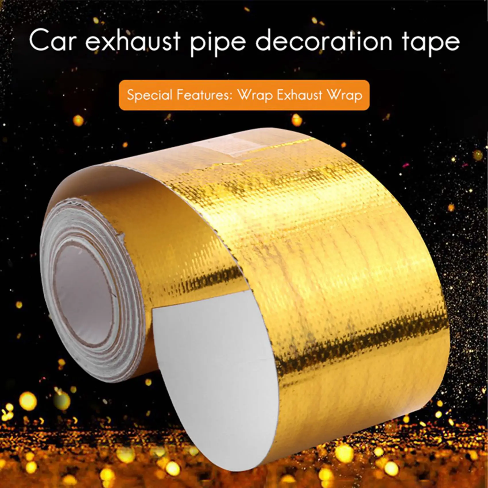 Reflect A Gold Thermal Tape Air Intake Heat Insulation Shield Wrap Reflective Heat Barrier Self Adhesive Engine