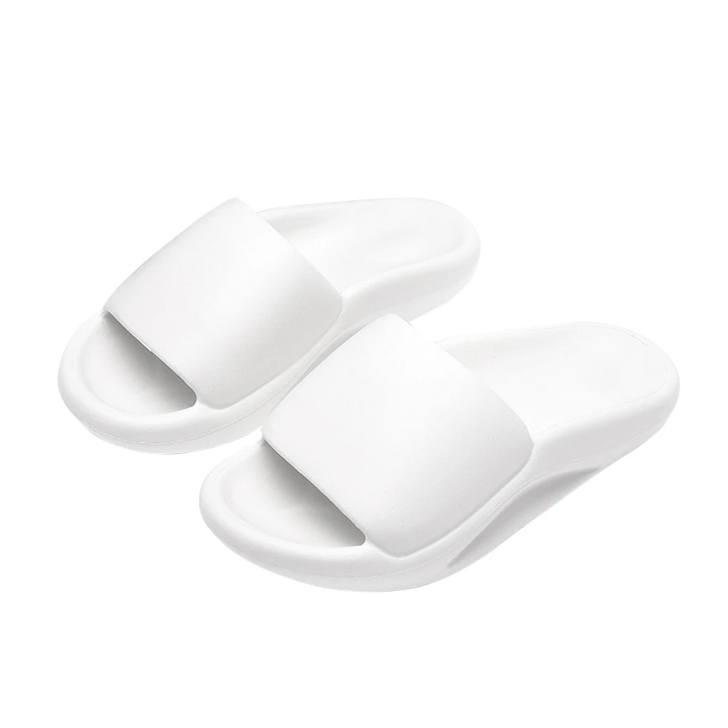 

1 пара нескользящих тапочек унисекс для душа, обувь из ЭВА с открытым носком, цветные тапочки для ванной и пляжа, желтые, 42/43