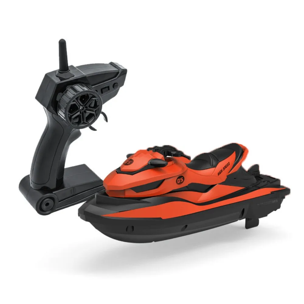 Plastic High-Speed Rc Motorboat Waterproof Rechargeable Electric Boat Simulation Model Mini 1:14 2.4g Wireless Speedboat