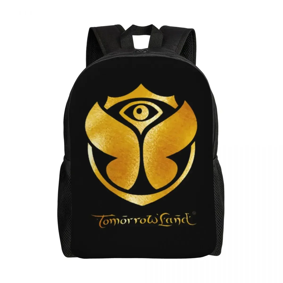 

Personalized Golden Tomorrowland Backpack Women Men Fashion Bookbag for College School Bags