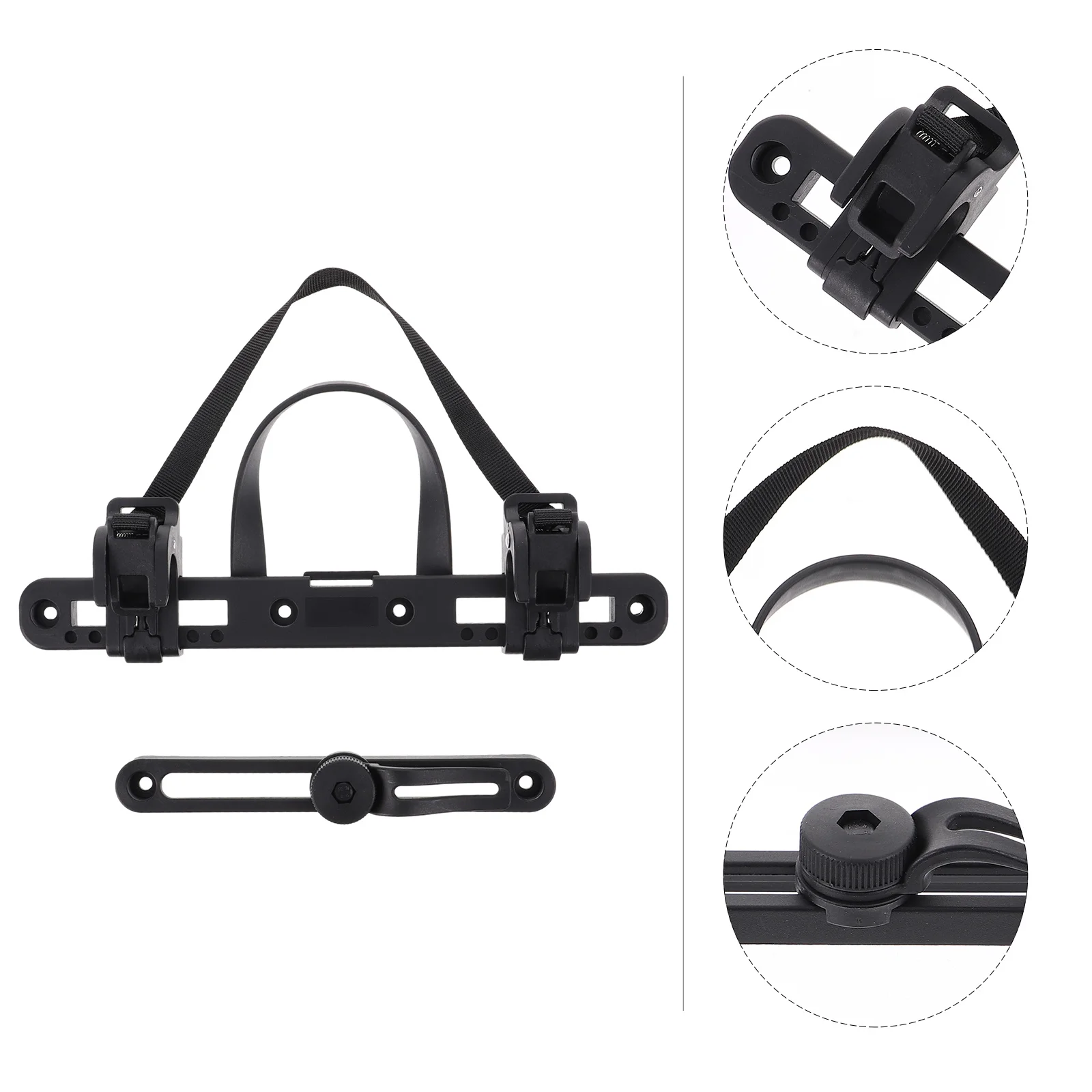 

1Pcs Bicycle Pannier Buckle Nylon Fiber Material Sturdy Luggage Fastening Tool Adjustable Bike Bag Mounting Clip Camping