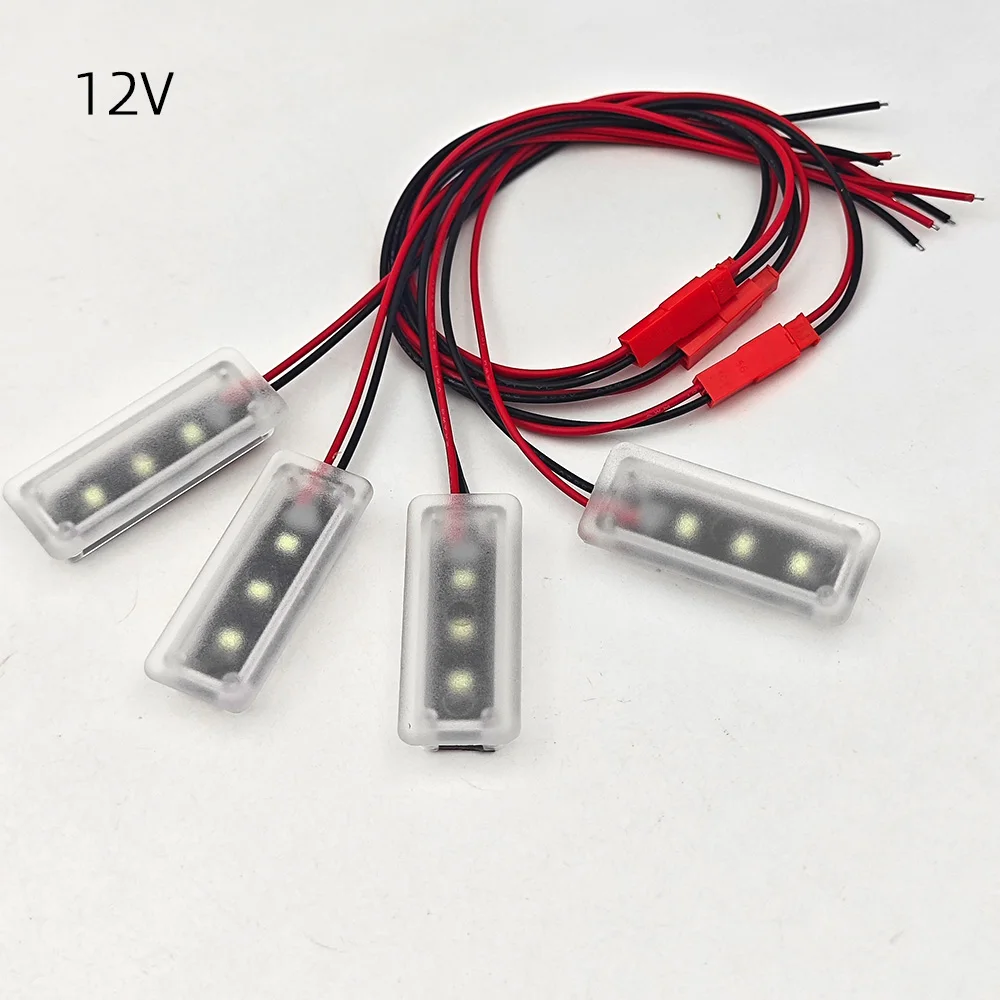 

4 шт. белые автомобильные светодиодные фонари, внутренние фонари, RGB внутренние автомобильные фонари с своими руками, 12 В