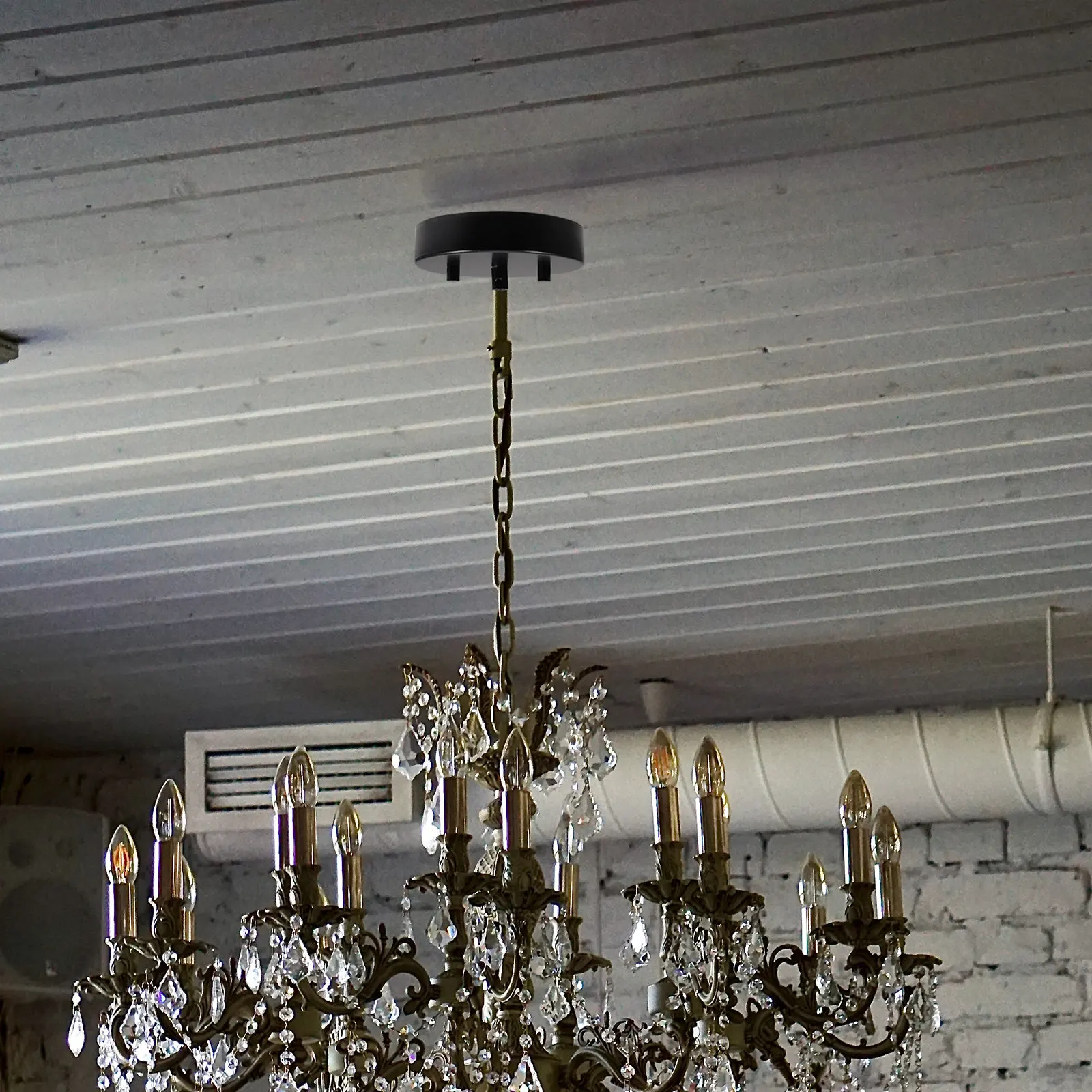 

Комплект из 1 шт. для потолочного светильника: прочная накладка-капюшон для люстры, сменные детали для подвесного светильника