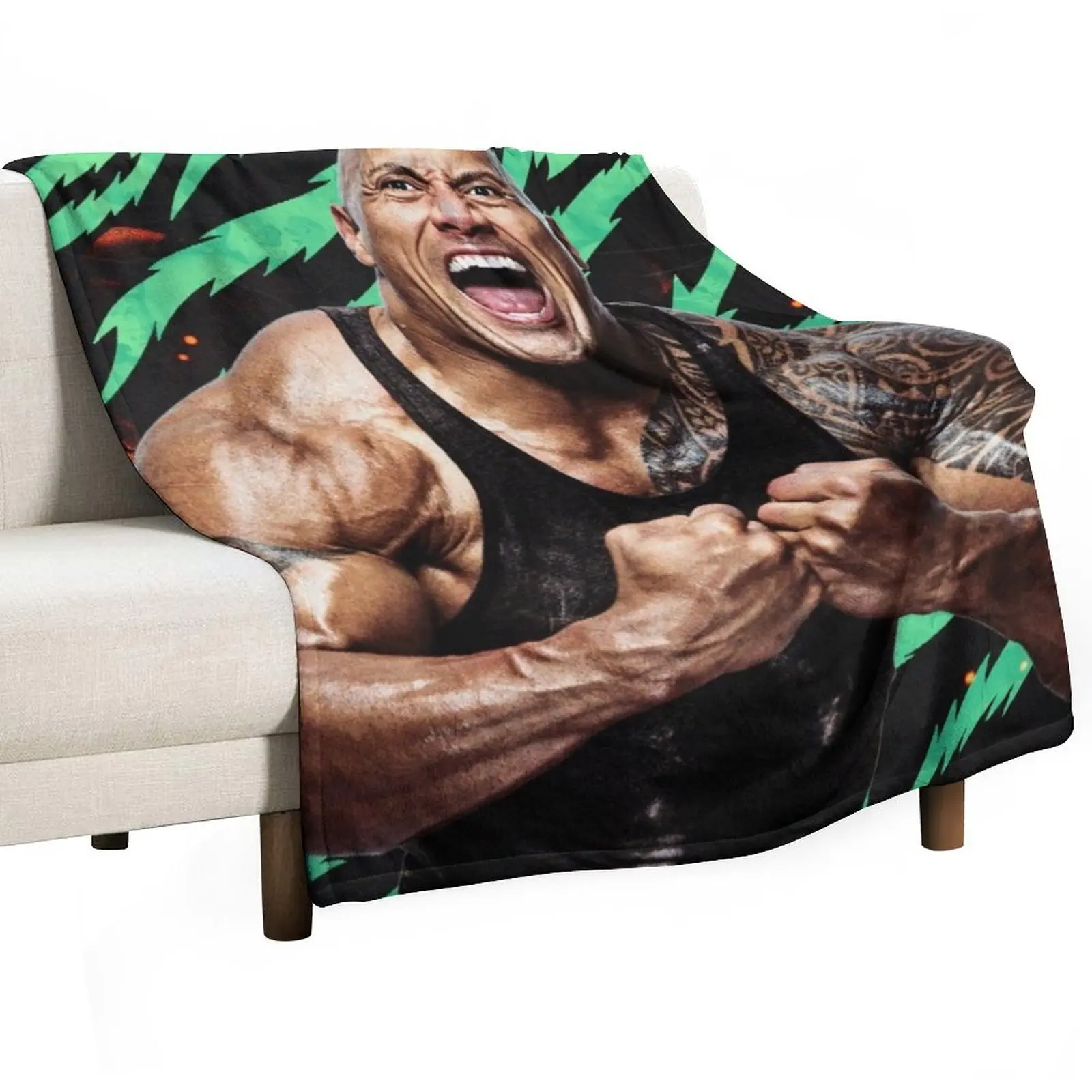 dwayne johnson Throw Blanket Warm Summer Beach Tourist Blankets Sofas Of Decoration Thermals For Travel Blankets