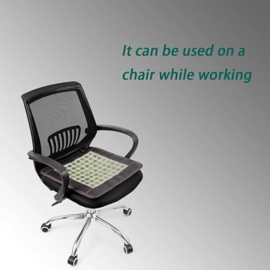 Infrared Heating Pad for Back-Natural Jade Smart Controller with Memory Function Auto Shut Off 17.8X17.8Inches