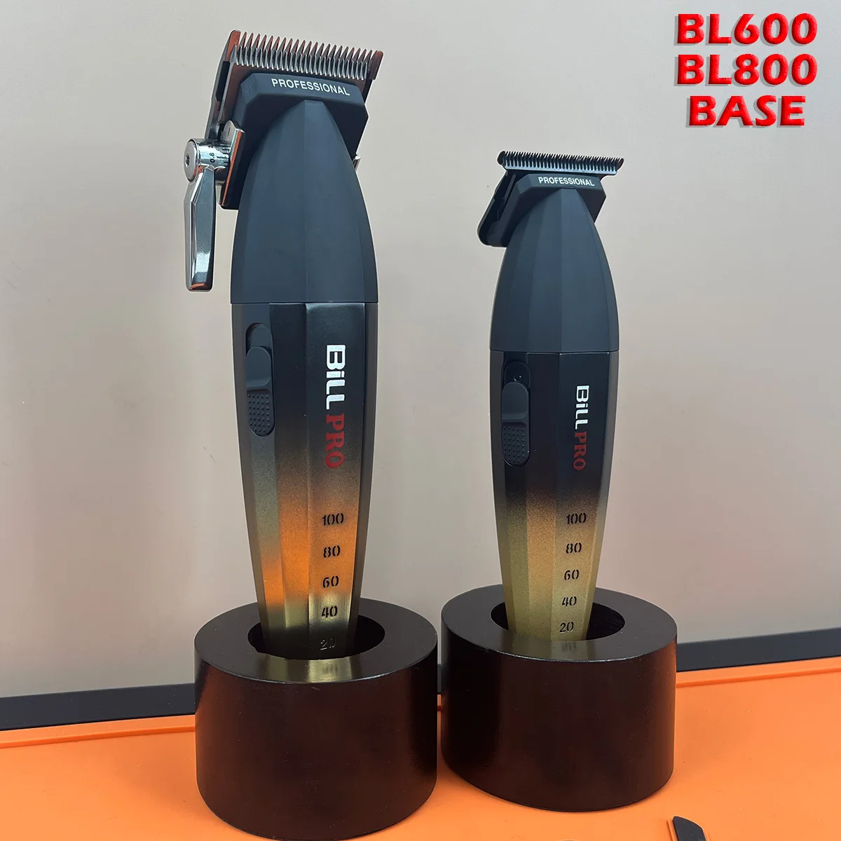 

2PC BL600/800 no400 BiLL PRO Men's Hair trimmer Barbershop Professional OilHead Engraving Barber 2000mAh Battery Hair Clipper