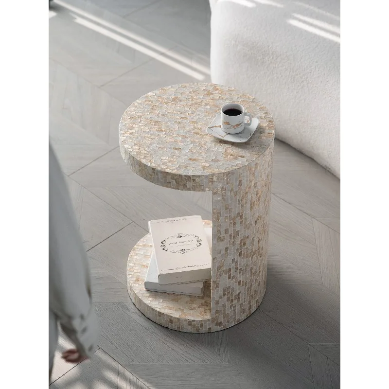 French shell edge, sofa corner, balcony, small coffee table, small handicraft table, niche high-end furniture