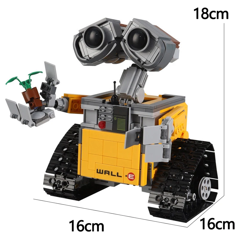 Disney WALL-E&EVE Building Blocks Disney WALL-E Figure Blocks Disney Cartoon Character building block Toys For Kid Birthday Gift