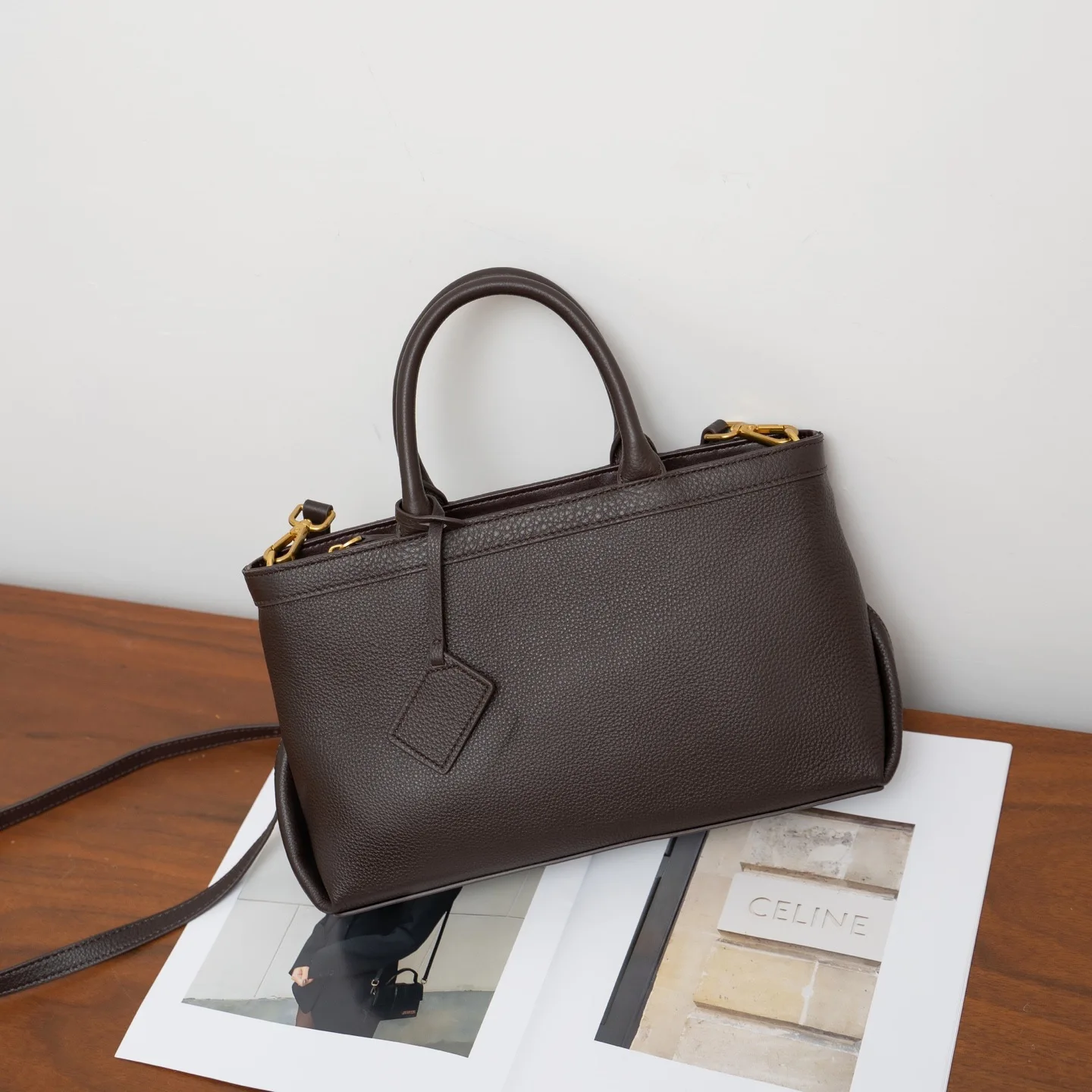 Genuine Grade Cow Leather Women's Handbag Large Capacity Ladies Tote Bag Luxury Designer Female Shoulder Crossbody Purse Bag New