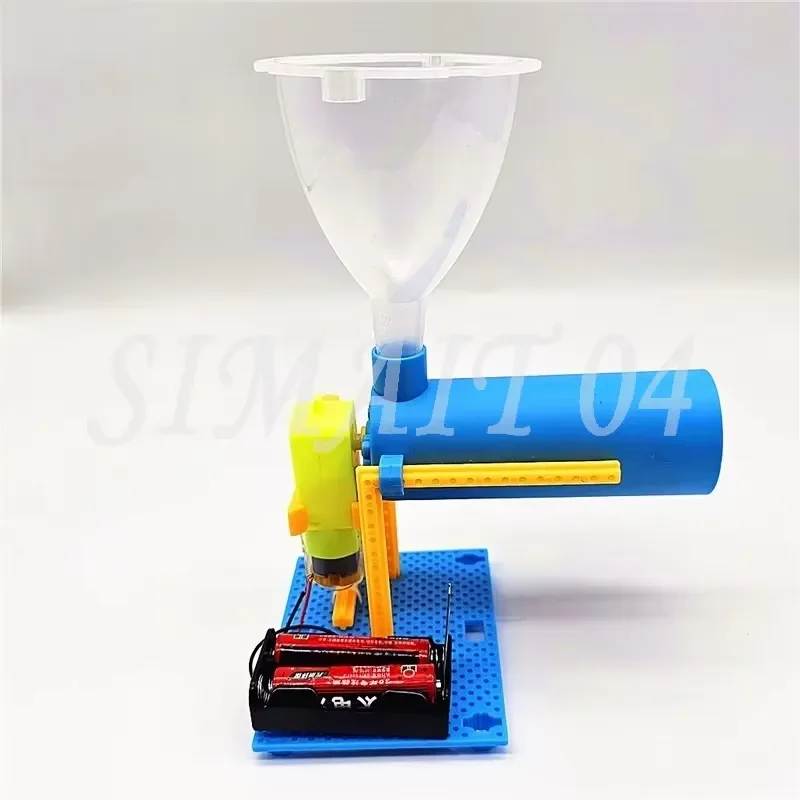 Homemade Fish Feeder Set, Feeder, Screw Propulsion Rod Model, Scientific and Technological Invention, Material Package