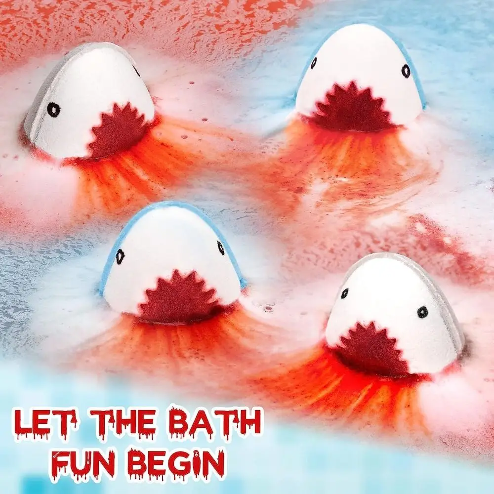 Shark Pattern Shark Bath Bomb Delightful Scent Sea Animal Bubble Bath Bombs Jaws Bath Bomb Adorable Color Bubble Bath Bombs