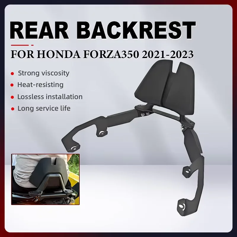 

Motorcycle Rear Backrest Seat Back For HONDA Forza350 2021 2022 2023 Motorcycle Luggage Rack Passenger Backrest Accessories Part