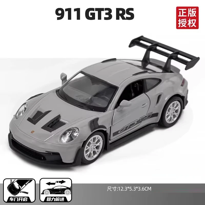 1:36 Porsche 911 GT3 RS Metalen Sportwagen Supercar Fast & Furious Eendelig Auto Speelgoed Jongen Diecast Automodel Cadeau Hot Wheels