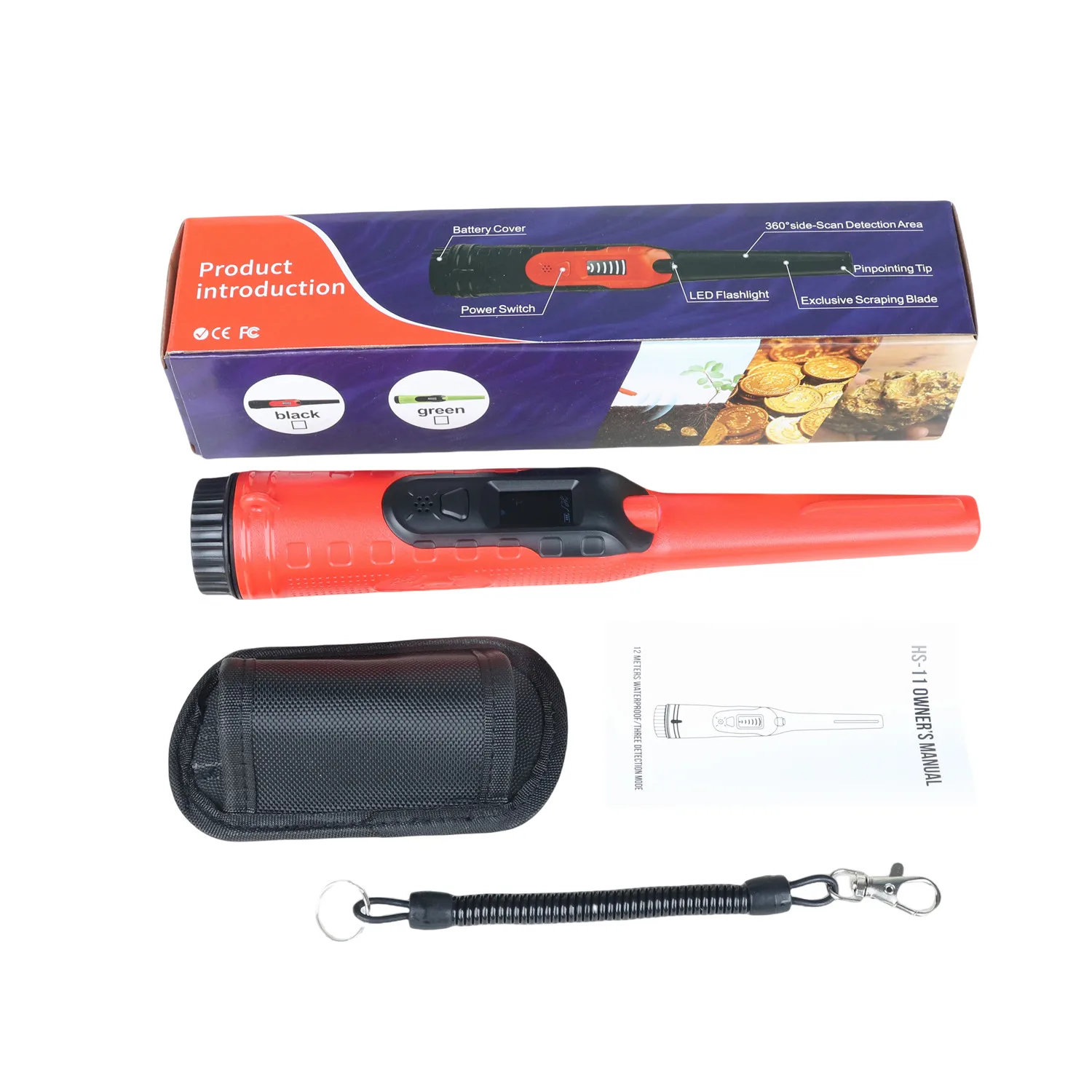 Imagem -05 - Impermeável Lcd Indicando Detector de Metais com Lanterna Led Subaquática Super Pinpointer Localizador de Ouro Moeda Prata Ip68