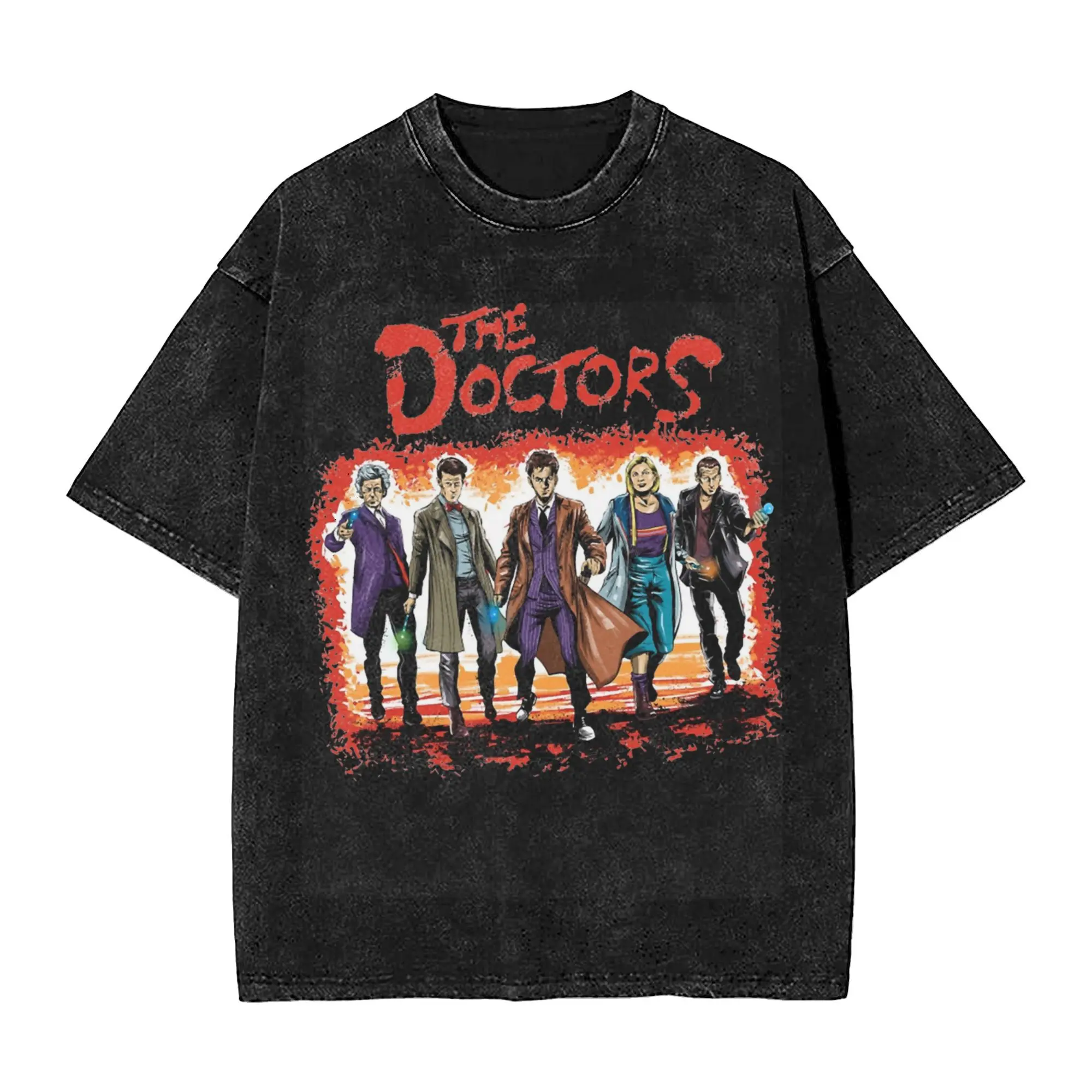 The Doctors Dr Who Godfather T Shirt Vintage Style For Men Women 100% Cotton T-Shirts Tee Tops