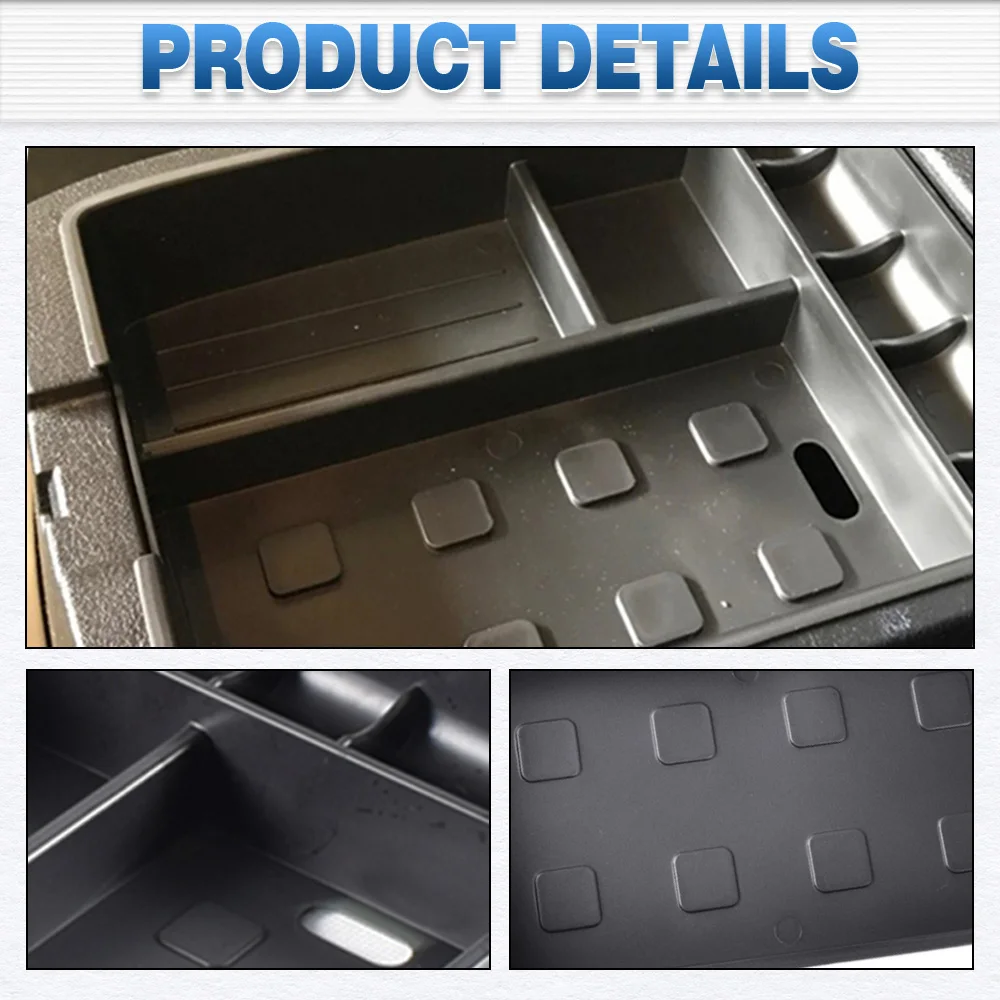 Armrest Secondary Storage Center Console Organize Center Tray Car Center Console Tray for Toyota Highlander Kluger 2008-2013